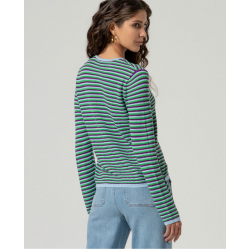 Cardigan rayé HIDO334 - Surkana