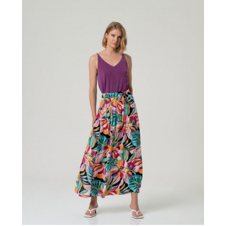Jupe large croisée UTAM626 - Surkana - Achat en ligne - Jaines