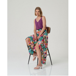 Jupe large croisée UTAM626 - Surkana - Achat en ligne - Jaines