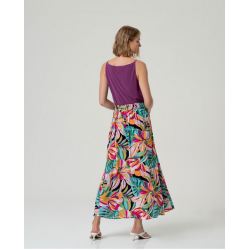 Jupe large croisée UTAM626 - Surkana - Achat en ligne - Jaines