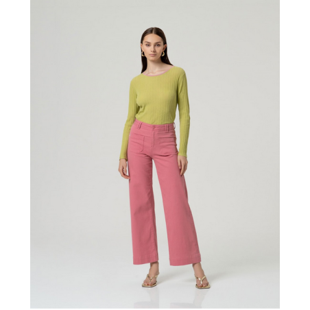Pantalon à jambes larges INJE521 - Surkana - Achat en ligne - Jaines