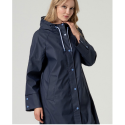 Imper à capuche Bleu marine INPA421- Surkana
