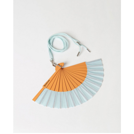 Mini éventail bicolore avec cordon BAMI921- Surkana - Achat en ligne - Jaines