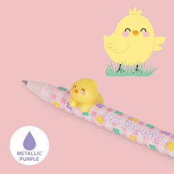 Set de 2 Stylos à Encre Gel avec Animal Décoratif - Lovely Friends - Hoppy Easter - Legami