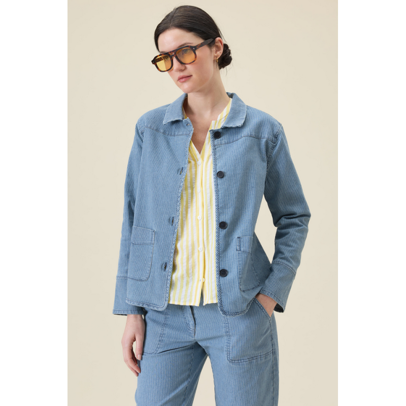 Veste Rayée Denim DV117- Diplodocus