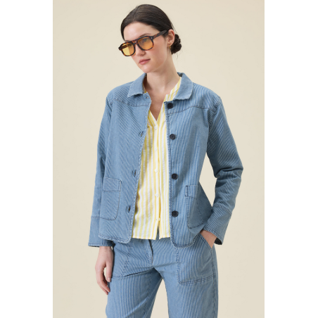 Veste Rayée Denim DV117- Diplodocus - Achat en ligne - Jaines