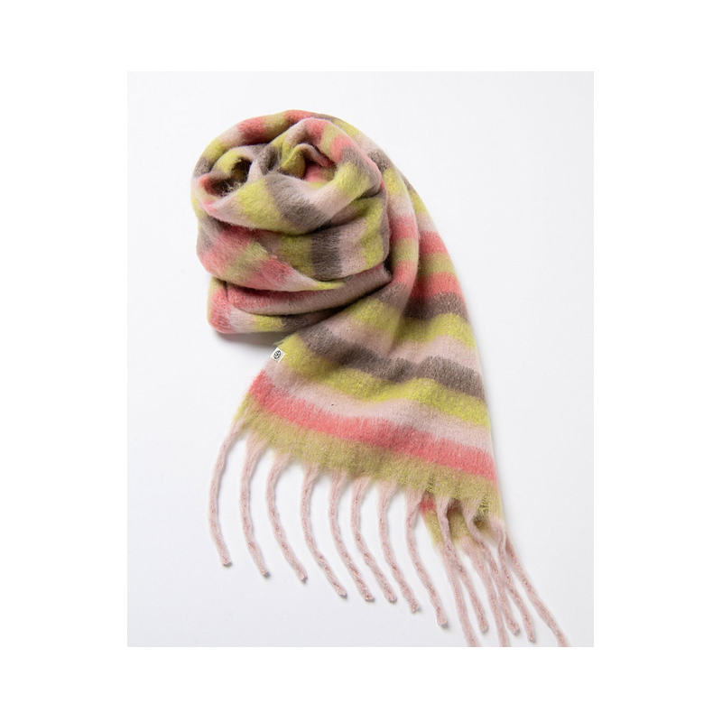 Écharpe rayures multicolores BUNE731- Surkana