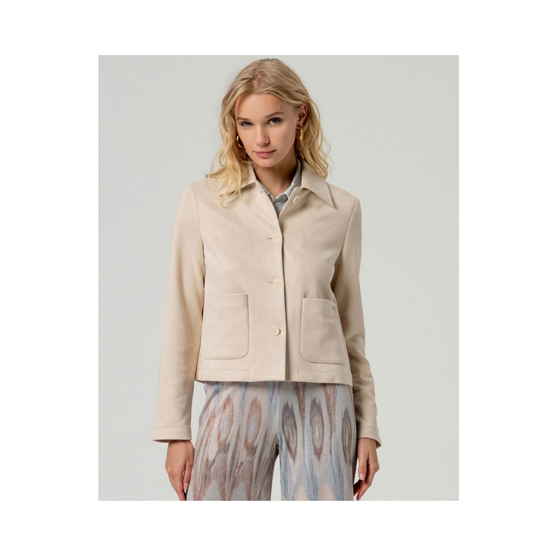 Veste avec poches écru BATE321- Surkana - Achat en ligne - Jaines