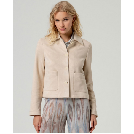 Veste avec poches écru BATE321- Surkana - Achat en ligne - Jaines