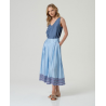 Maxi jupe Bleu ciel INLO625 - Surkana - Achat en ligne - Jaines