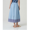 Maxi jupe Bleu ciel INLO625 - Surkana - Achat en ligne - Jaines