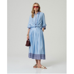 Maxi jupe Bleu ciel INLO625 - Surkana - Achat en ligne - Jaines
