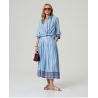 Maxi jupe Bleu ciel INLO625 - Surkana - Achat en ligne - Jaines