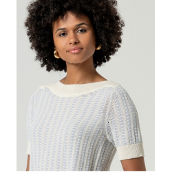 Pull col bateau manches courtes HITA233  - Surkana - Achat en ligne - Jaines