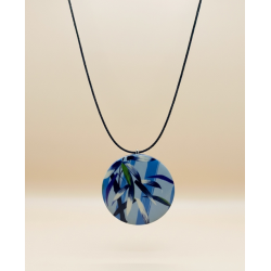 Collier jungle Bleu ciel CEBU103 - Surkana
