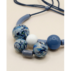 Collier de pèrle Bleu ciel CEBU102 - Surkana