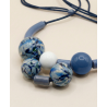 Collier de pèrle Bleu ciel CEBU102 - Surkana