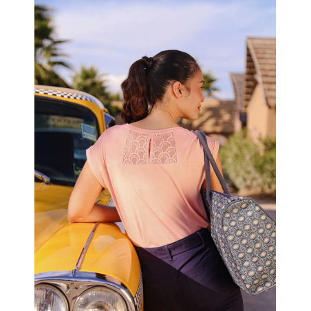 T-Shirt CEBANE rose - La Fiancée - Achat en ligne - Jaines