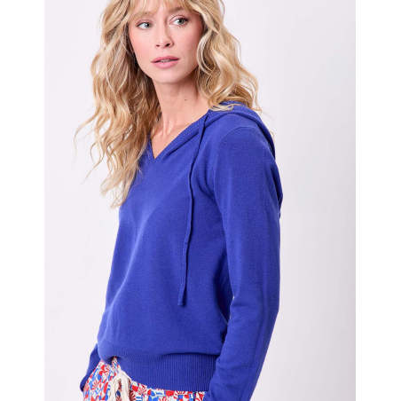 Pull à capuche uni - La Fiancée - Achat en ligne - Jaines