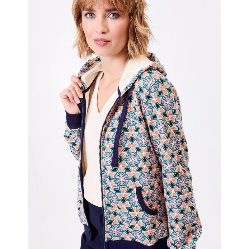 Gilet zippé Woodine à capuche  - La Fiancée