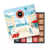 Coffret métal Paris - 50 carrés de chocolat - Maxim's de Paris
