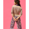 Gilet rayures col polo HAZEL - Princesse Nomade - Achat en ligne - Jaines