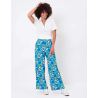 Pantalon ample Alexia bleu - Princesse Nomade