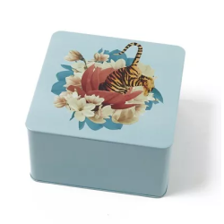 Boîte carrée Tiger Flower -...