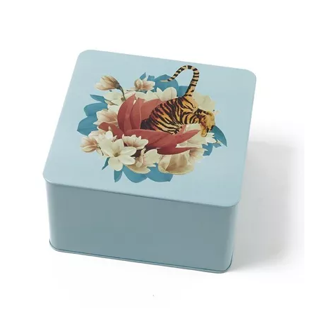 Boîte carrée Tiger Flower - Achat en ligne - Jaines