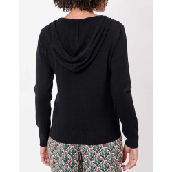 Pull à capuche Warren noir - La Fiancée - Achat en ligne - Jaines