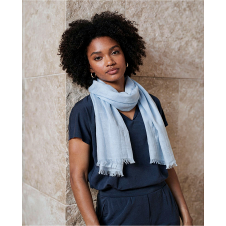 Écharpe unie Bleu MOLI226 - Surkana - Achat en ligne - Jaines