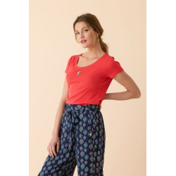 T-SHIRT NAUTIC coquelicot...