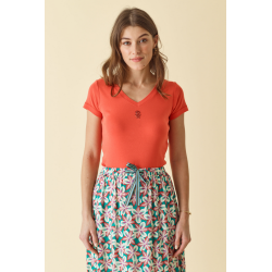 T-SHIRT orange DTS196 - Diplodocus