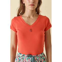 T-SHIRT orange DTS196 - Diplodocus