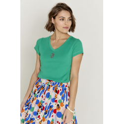 T-SHIRT RIVIERA vert DTS161- Diplodocus