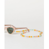 Cordons lunettes perlés Orange CAPA922 - Surkana - Achat en ligne - Jaines
