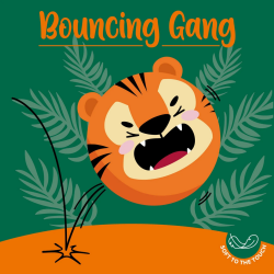 Balle Rebondissante - Tigre- Bouncing Gang - Legami