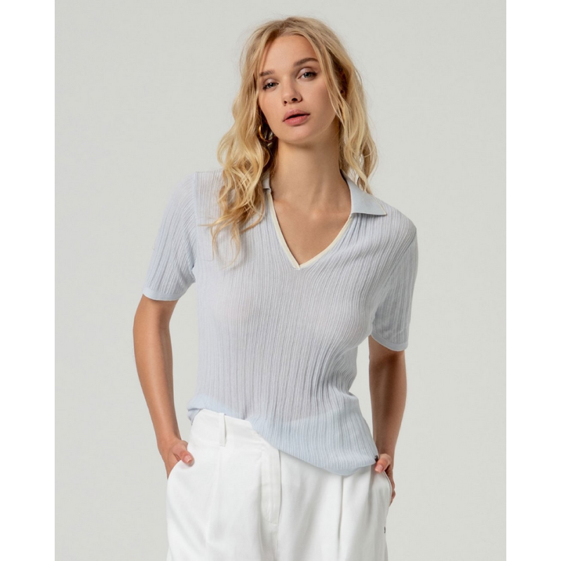 Polo à manches courtes Light grey BACO032  - Surkana - Achat en ligne - Jaines