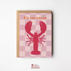 Carte En vacances - Blueflores