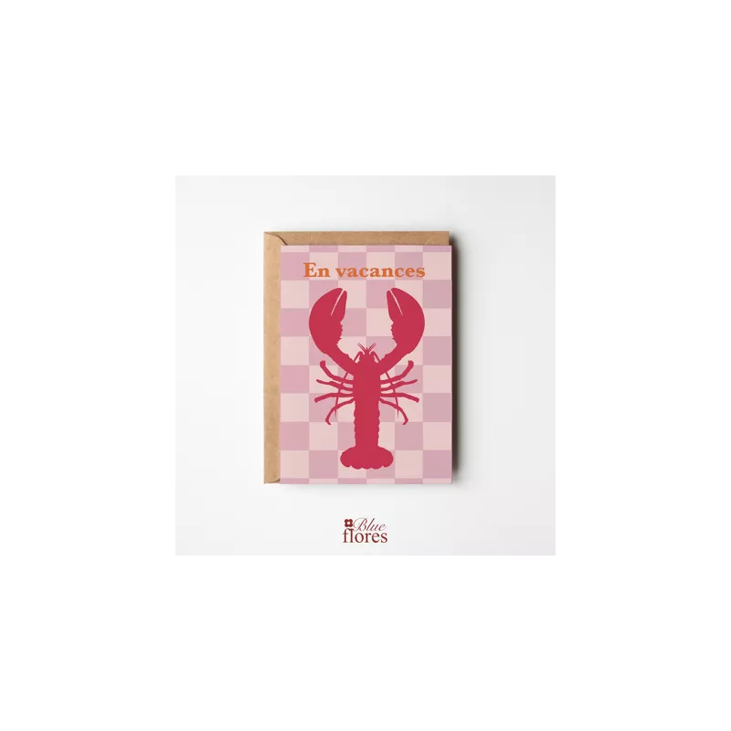 Carte En vacances - Blueflores