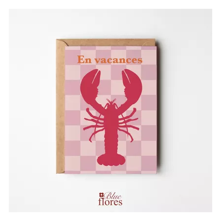 Carte En vacances  - Blueflores - Achat en ligne - Jaines