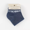 Chaussettes basses pailletées marine ATTACHIANTE - FELIZZ