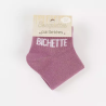 Chaussettes basses pailletées violettes BICHETTE - FELIZZ