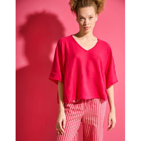 Pull uni AMIL Fushia PFPA2620 - La Fiancée - Achat en ligne - Jaines