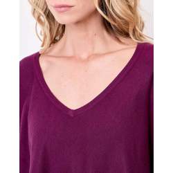 Pull oversize Lana prune AFPL2501 - La Fiancée