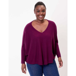 Pull oversize Lana prune AFPL2501 - La Fiancée