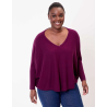 Pull oversize Lana prune AFPL2501 - La Fiancée