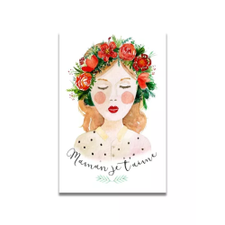 Carte Aquarelle Maman je...