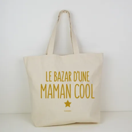 Tote Bag Le Bazar d'Une Maman Cool - Les Cornichons - Achat en ligne - Jaines