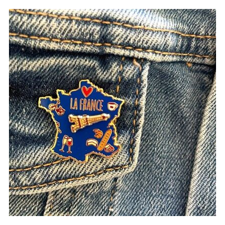 Pin's la France  - Madame La Mouette - Achat en ligne - Jaines